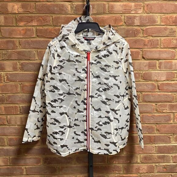 Urban Republic Collection Camo Full-Zip Hooded Rain Jacket Size Large NEW - Picture 2 of 8